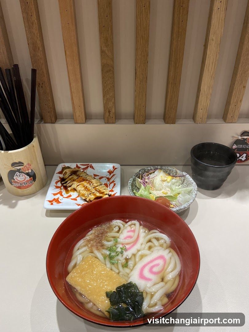 Udon Noodle Bowl with Side Dishes