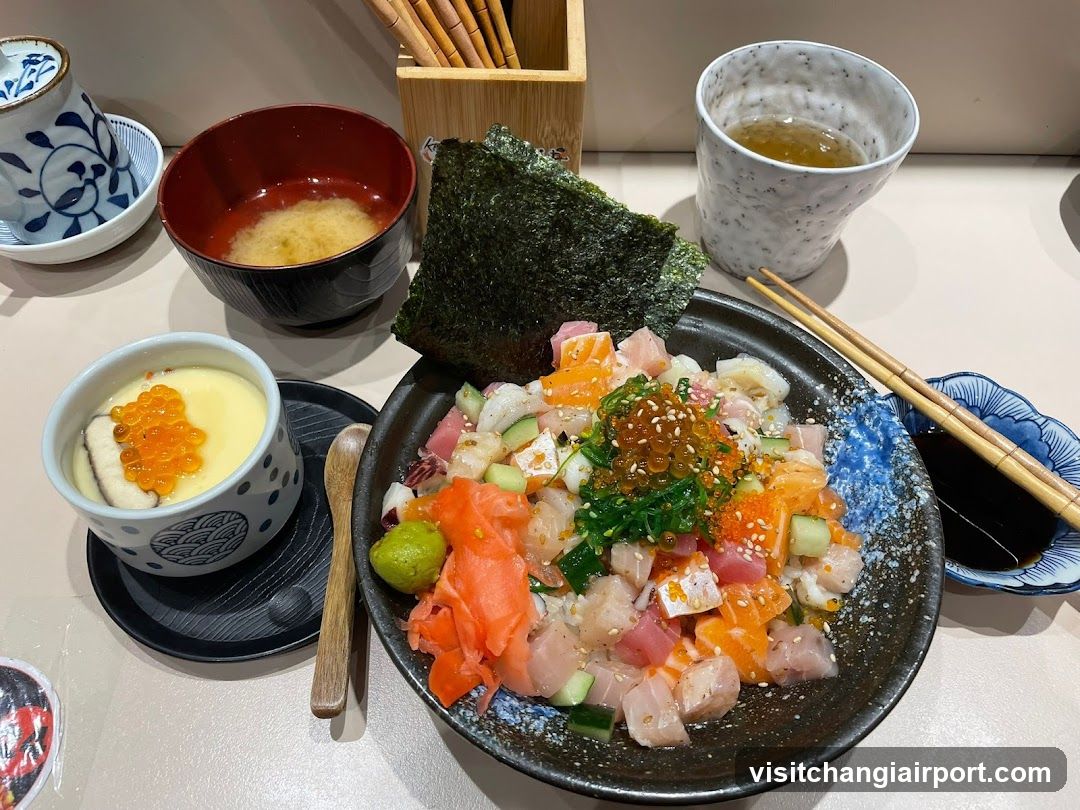 Sushi Bowl with Side Dishes