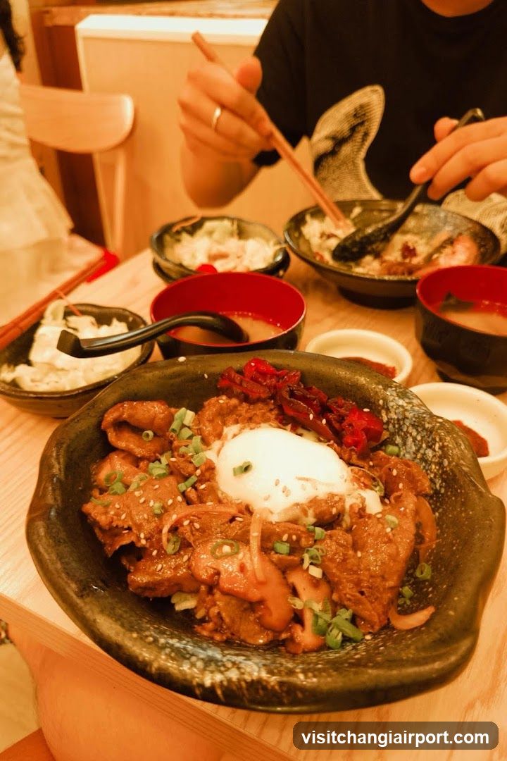 Bowl of Beef Rice with Egg