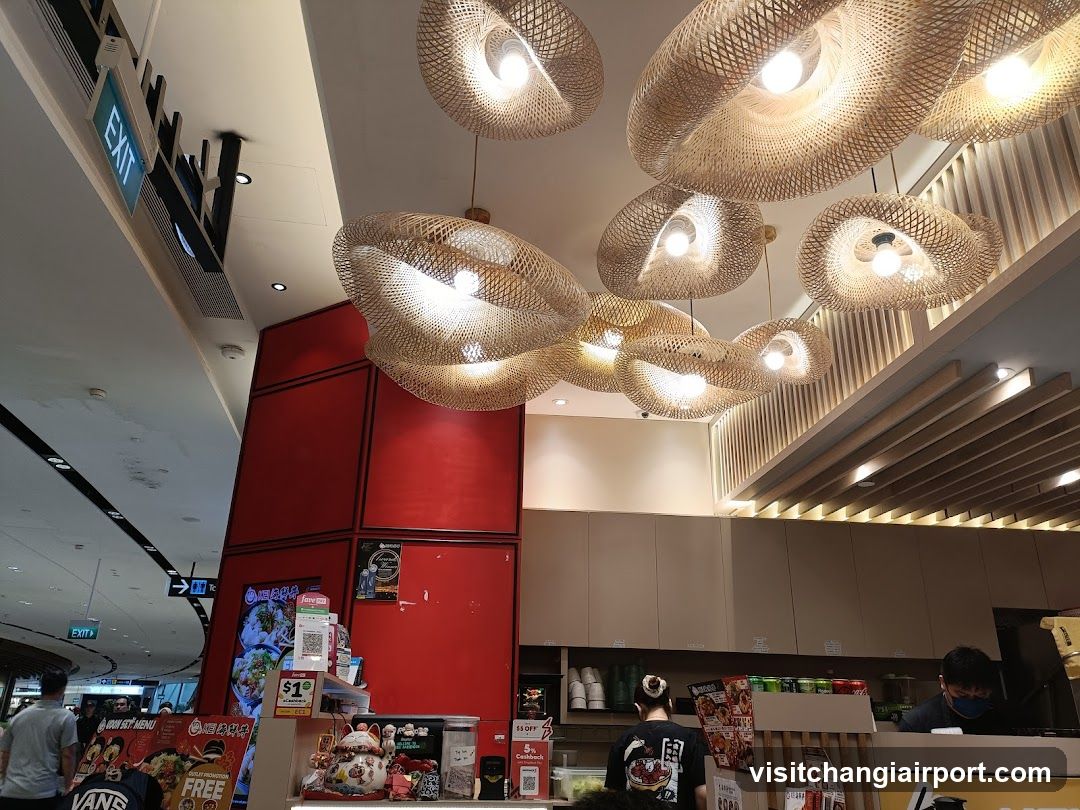 Interior of a food stall or cafe