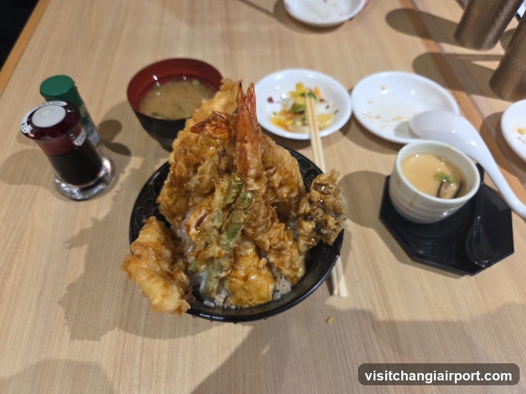 Tempura Rice Bowl with Side Dishes