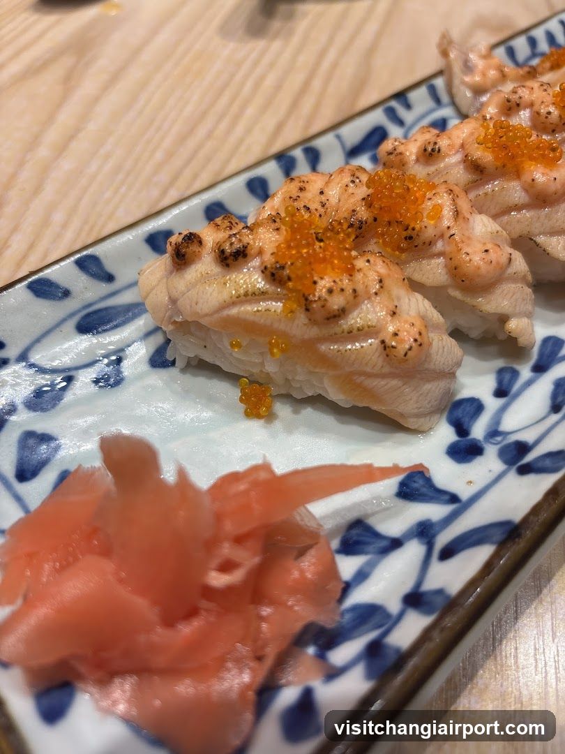 Sushi with Tuna and Roe