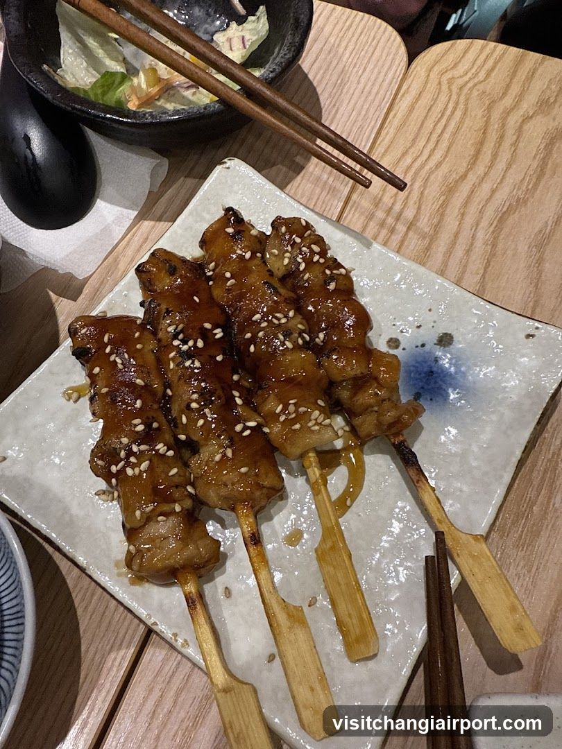 Grilled Skewers with Sesame Seeds