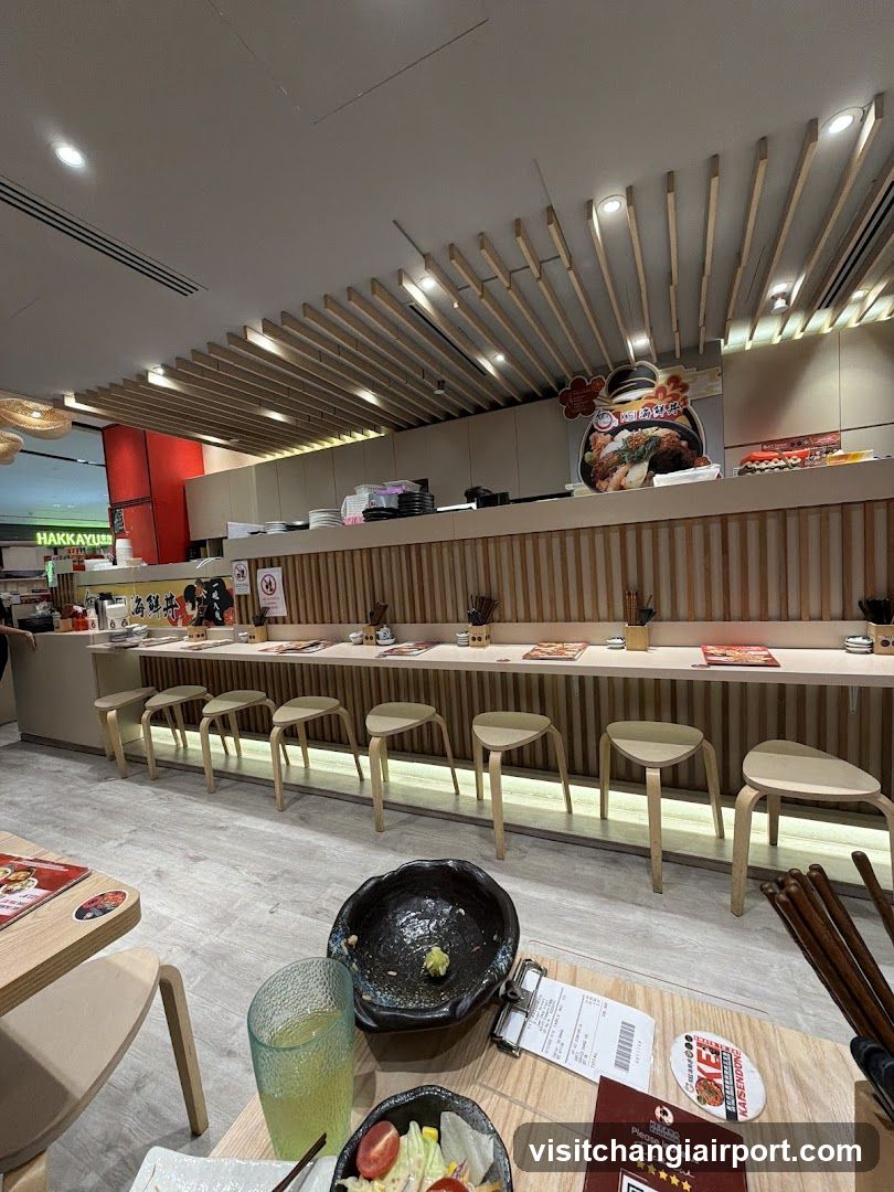 Restaurant Interior with Counter Seating