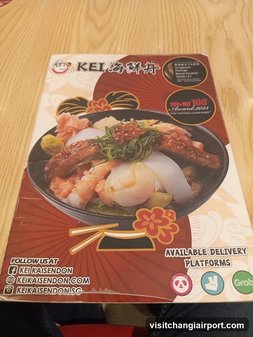 Kei Kaisendon Menu Cover