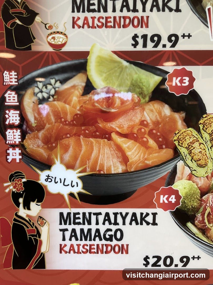 Mentai Yaki Kaisendon Menu Ad