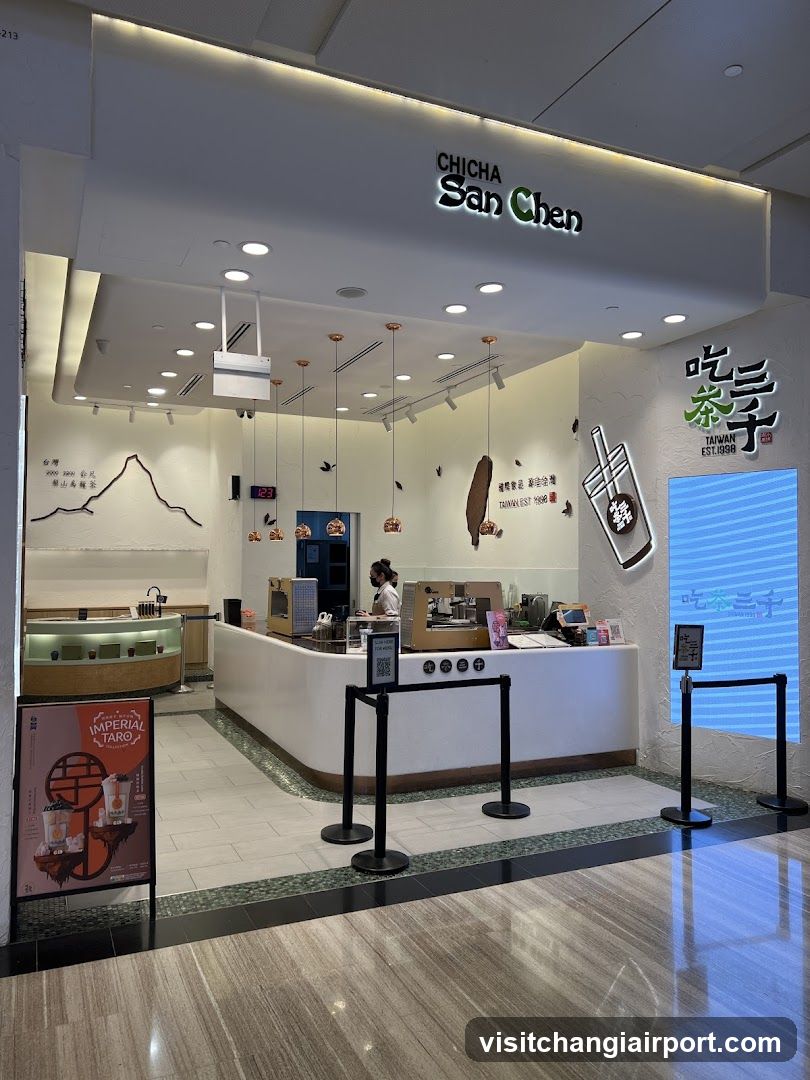 Chicha San Chen Storefront Interior View