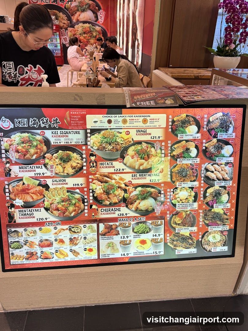 Kai Kaisekendon Menu Board