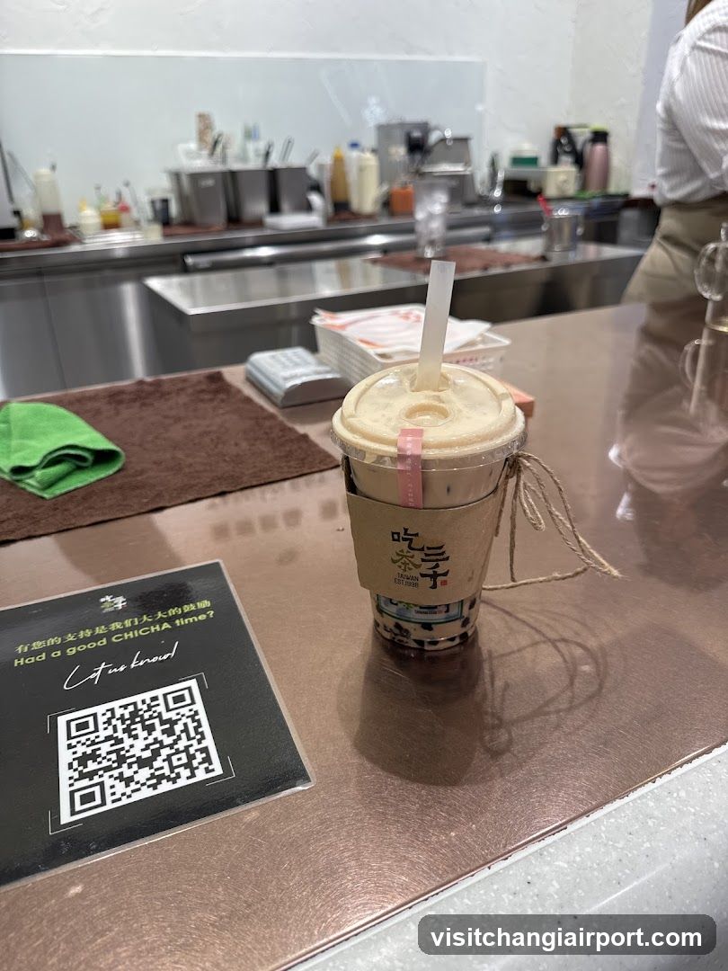 Boba Tea at Counter