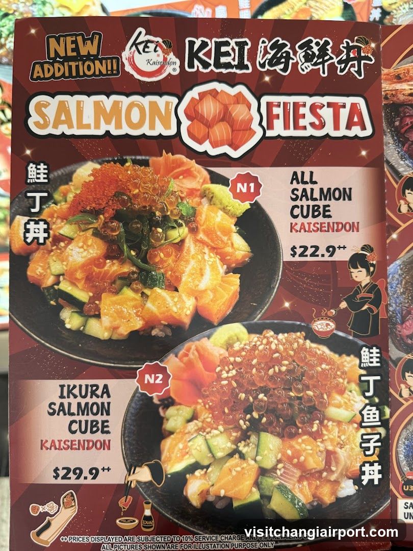 KEI Salmon Fiesta Menu