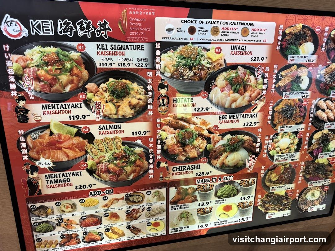 Kaisendon Menu Board
