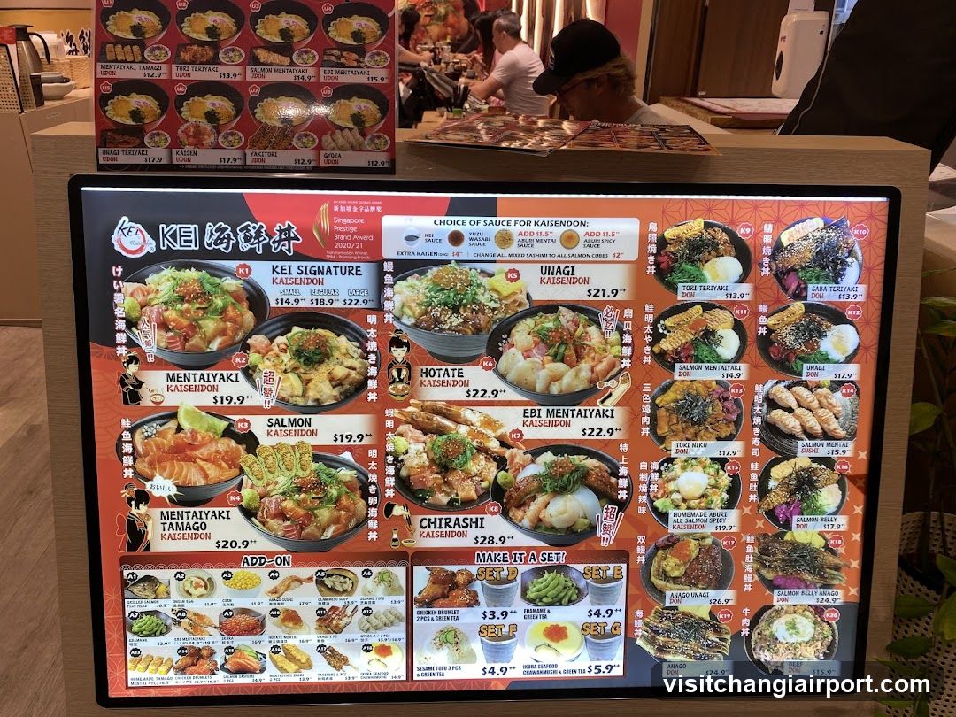 Kaisendon Menu Board