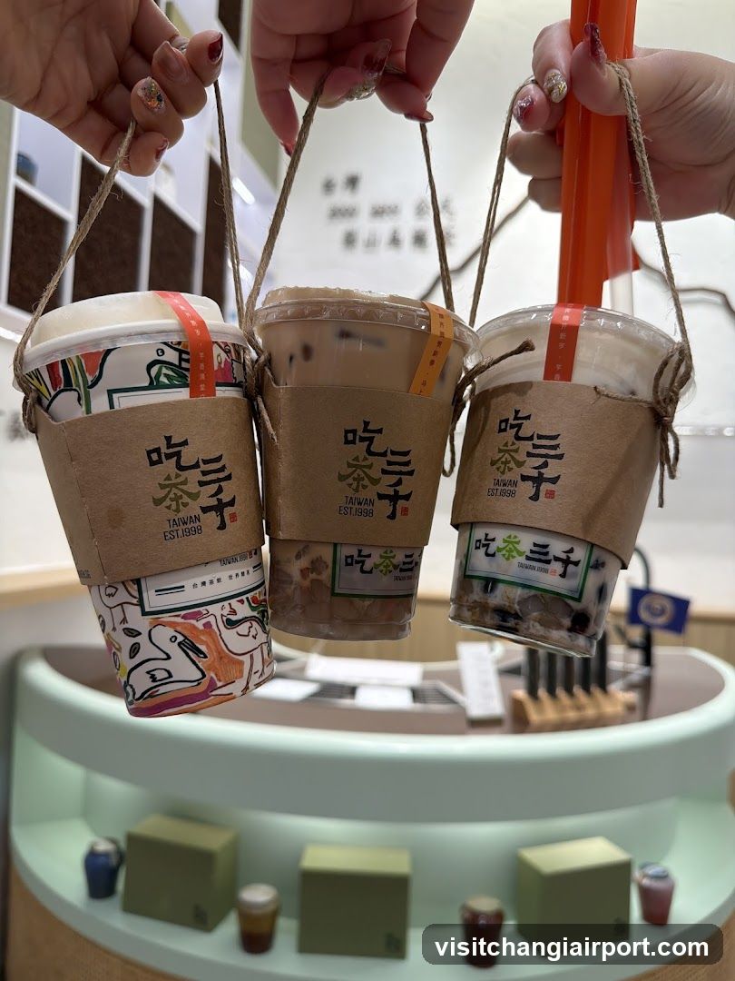 Boba Tea Cups Display