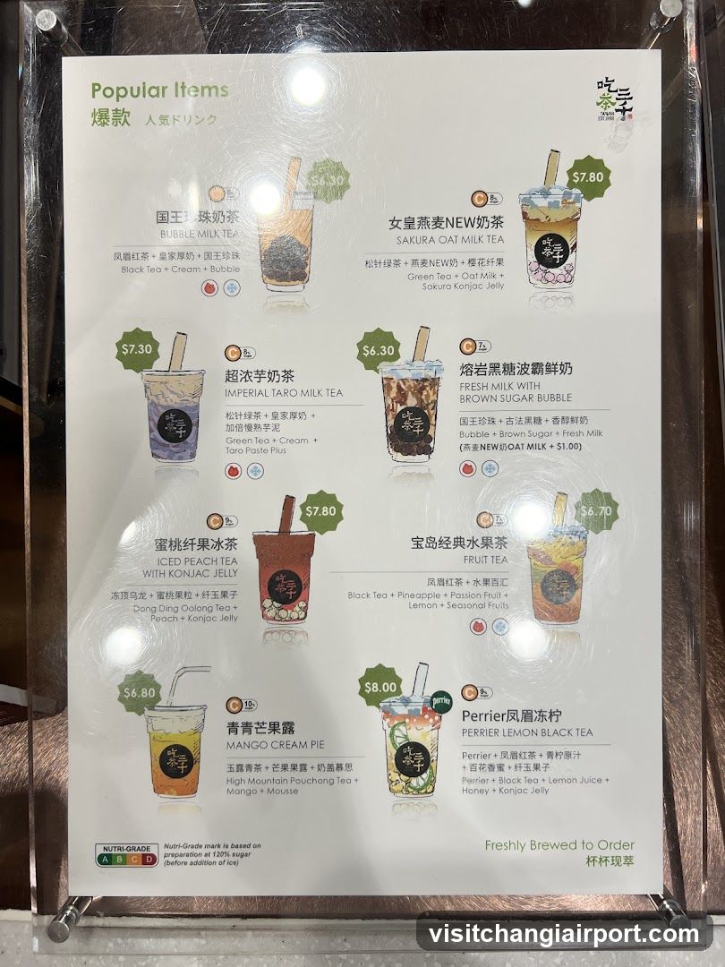 Popular Items Menu