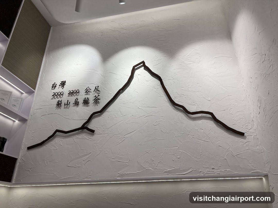 Mountain Wall Art with Tea Text