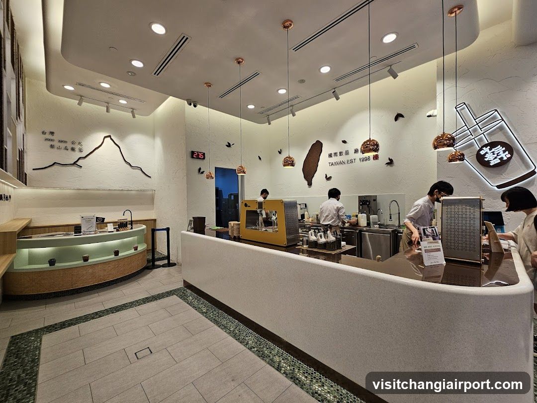 Interior of a modern coffee shop