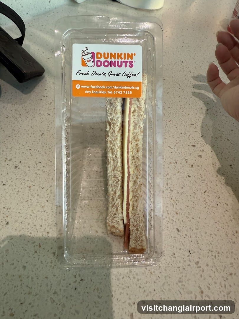 Dunkin' Donuts Sandwich in Packaging