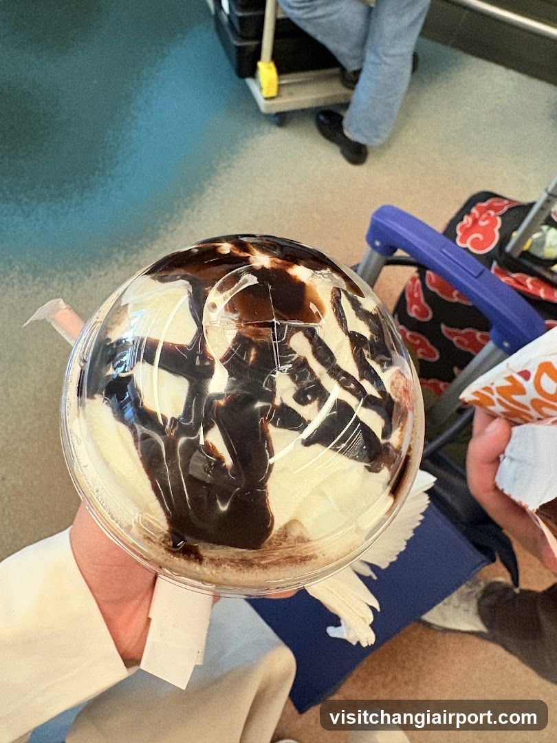 Ice Cream Sundae with Chocolate Syrup