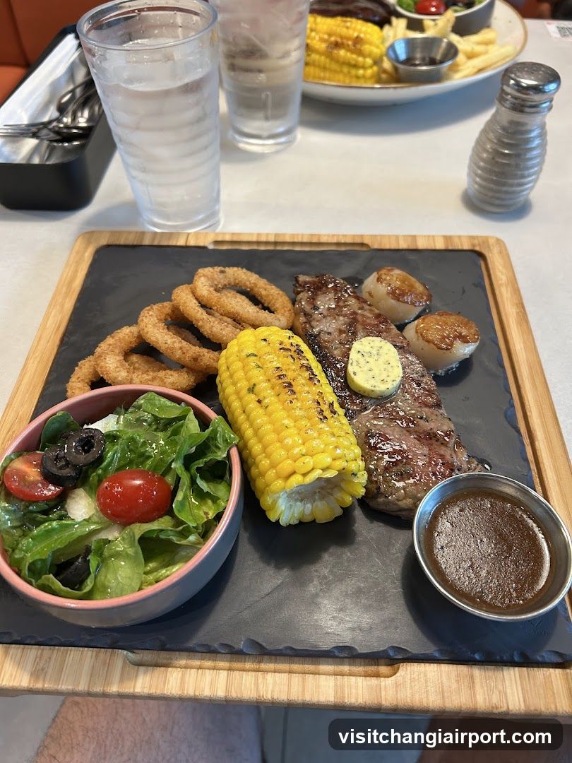 Steak and Corn Meal
