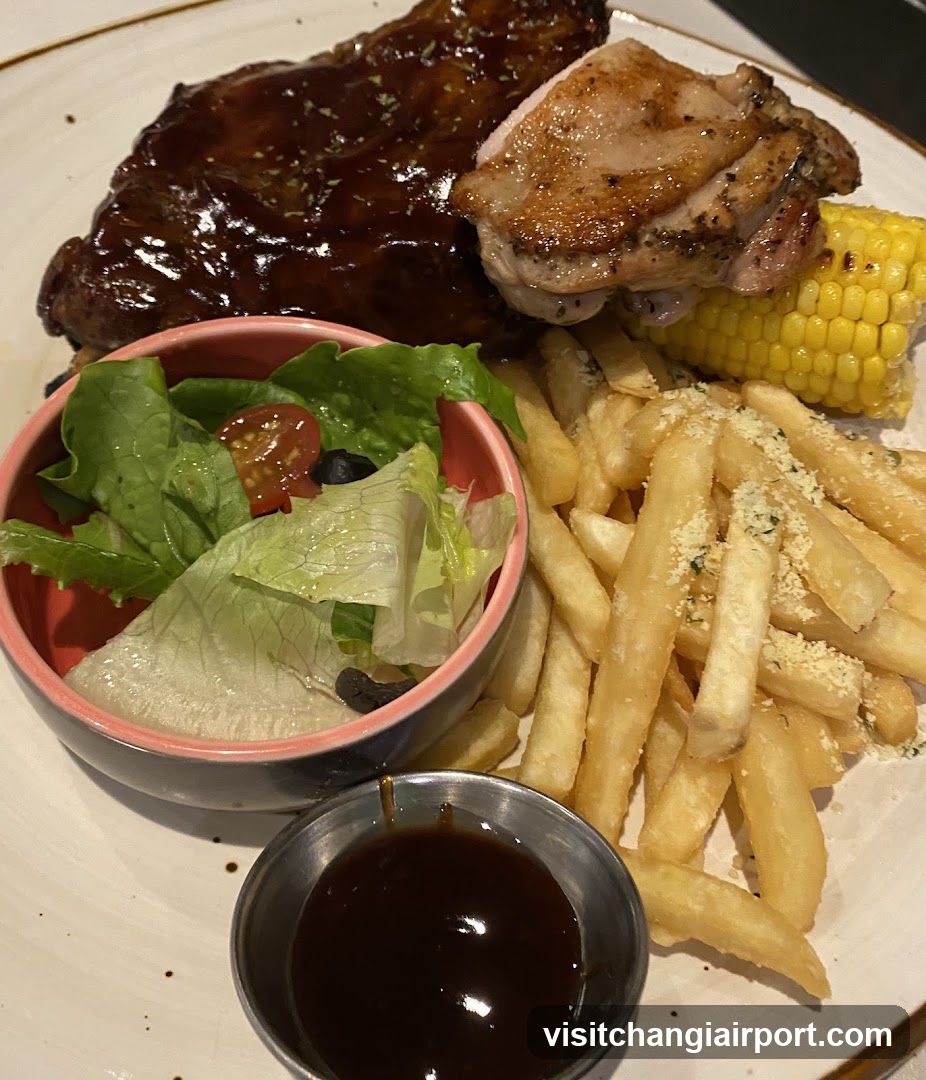 Grilled Meat Platter with Fries and Salad