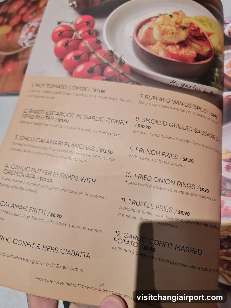 Restaurant Menu Page