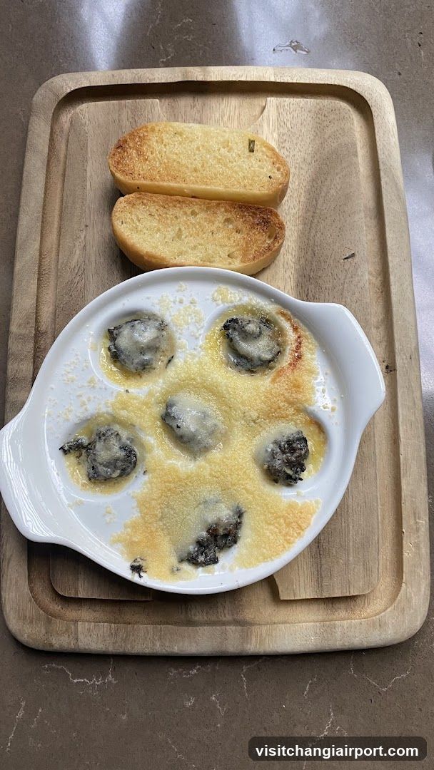 Baked Oysters with Garlic Bread
