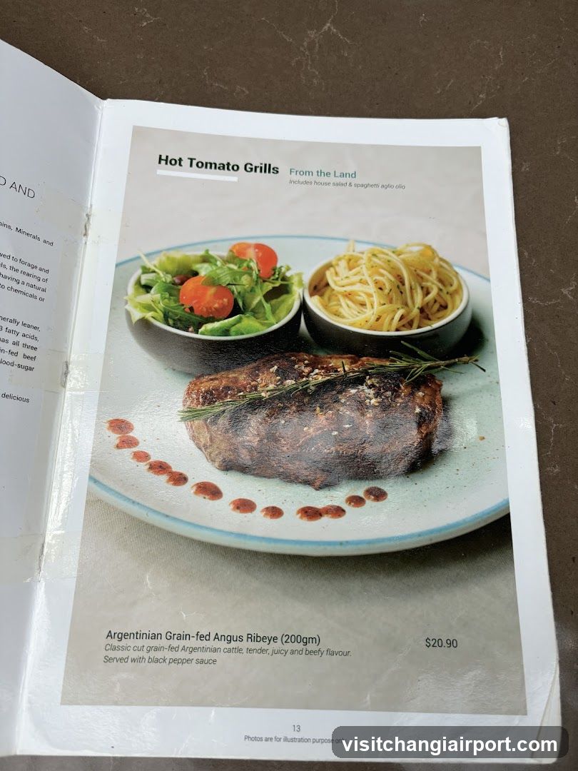 Hot Tomato Grills Menu Page