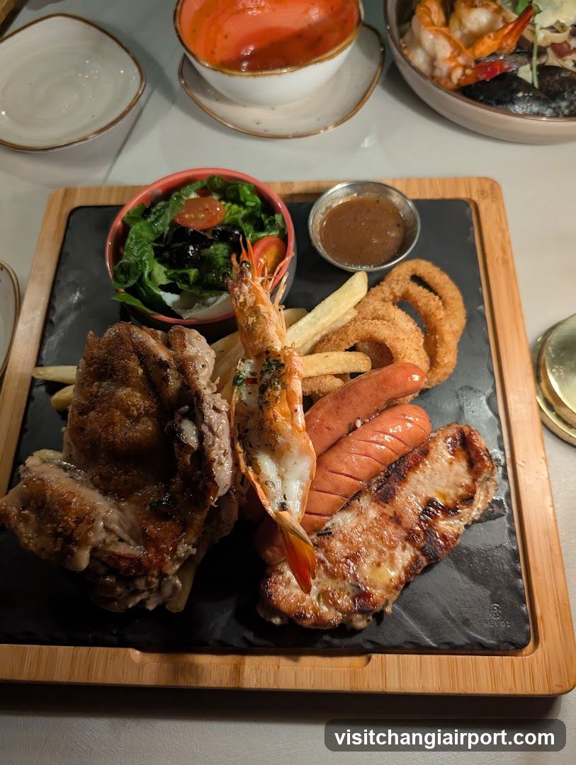 Grilled Platter with Shrimp and Sausage
