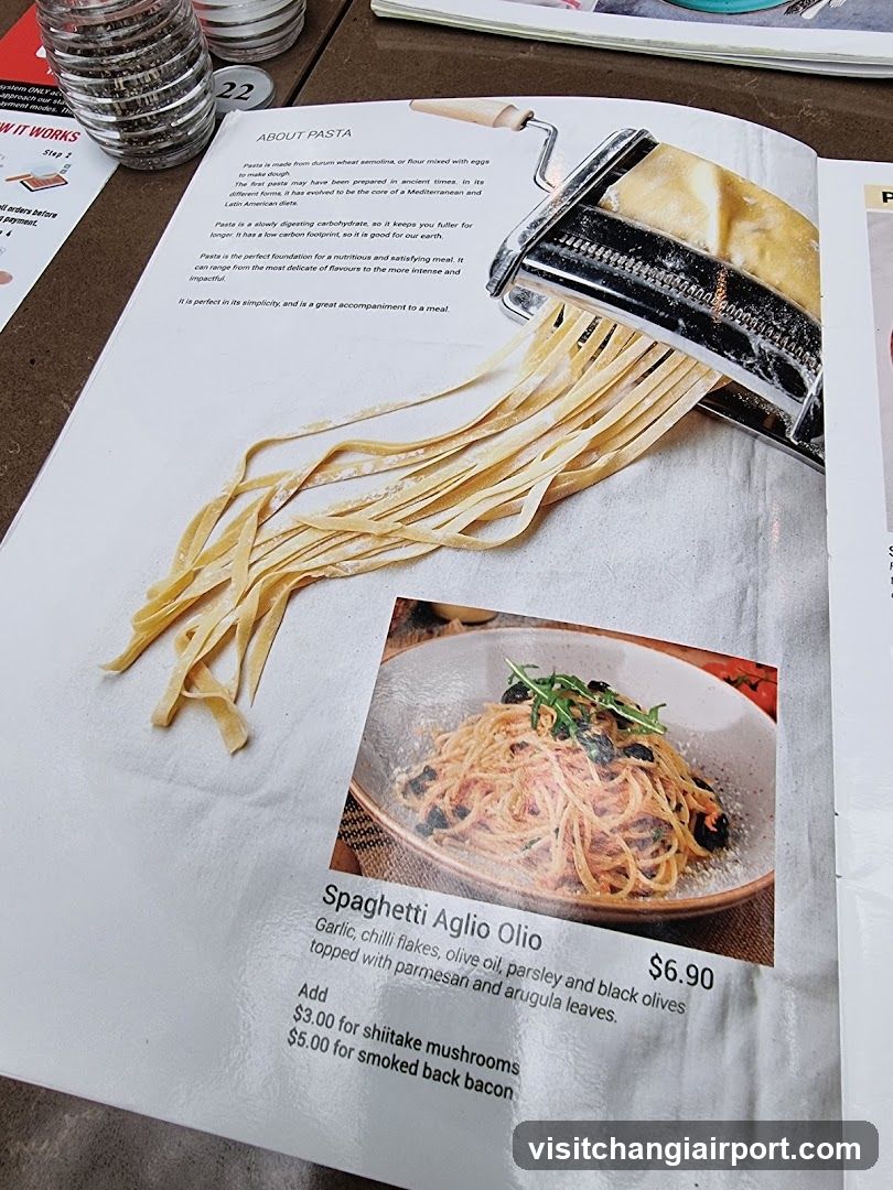 Pasta Menu Page
