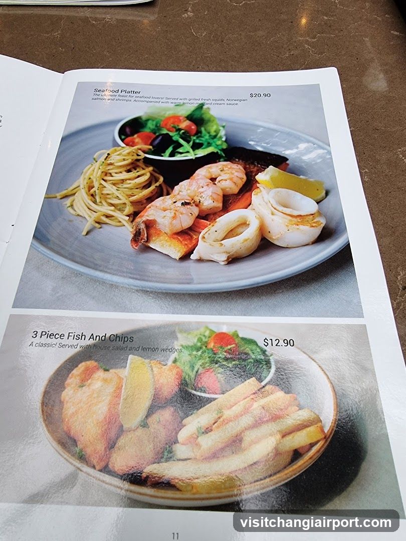 Seafood Platter and Fish & Chips Menu Page