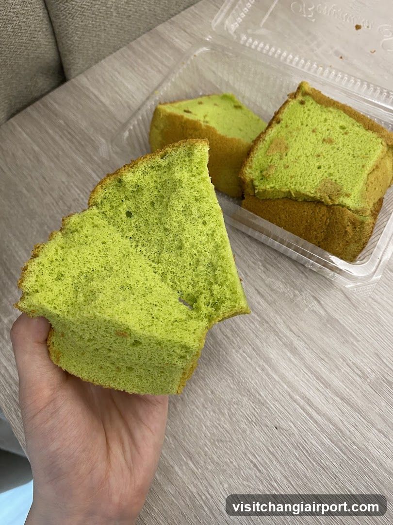 Green Cake Slice