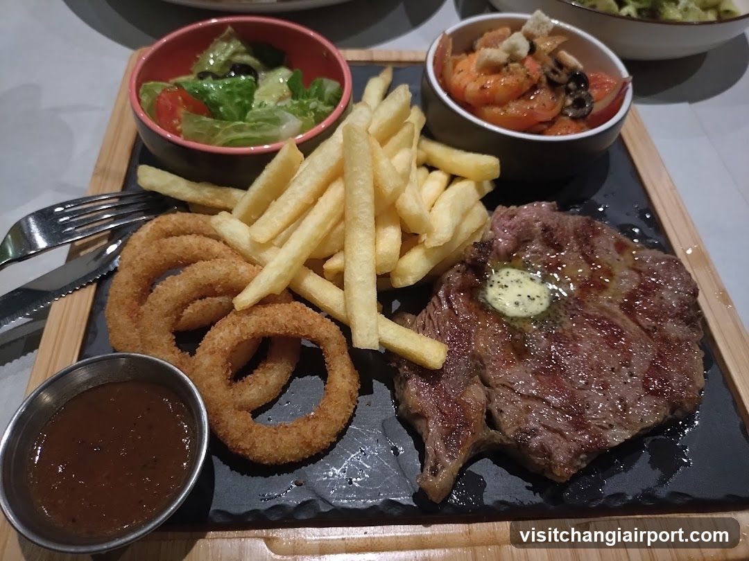 Steak Platter with Fries and Salad
