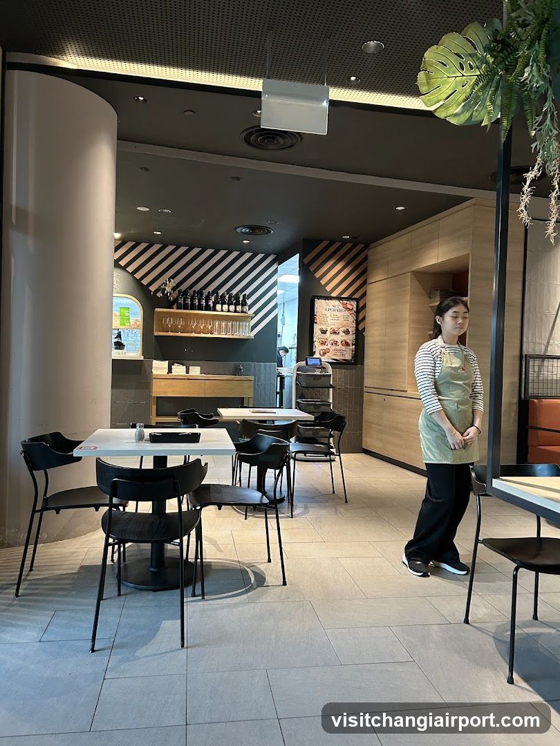 Restaurant Interior with Staff