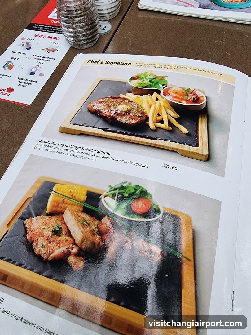 Chef's Signature Menu Page