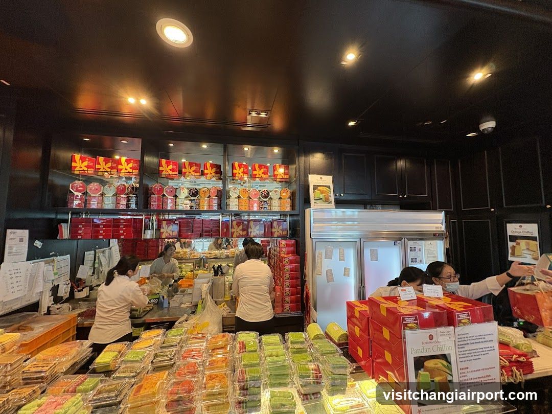 Interior of a bakery or dessert shop