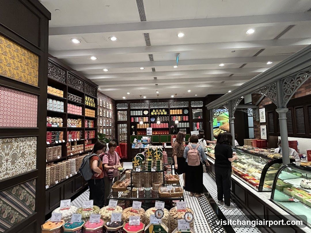 Interior of a bakery or confectionery shop