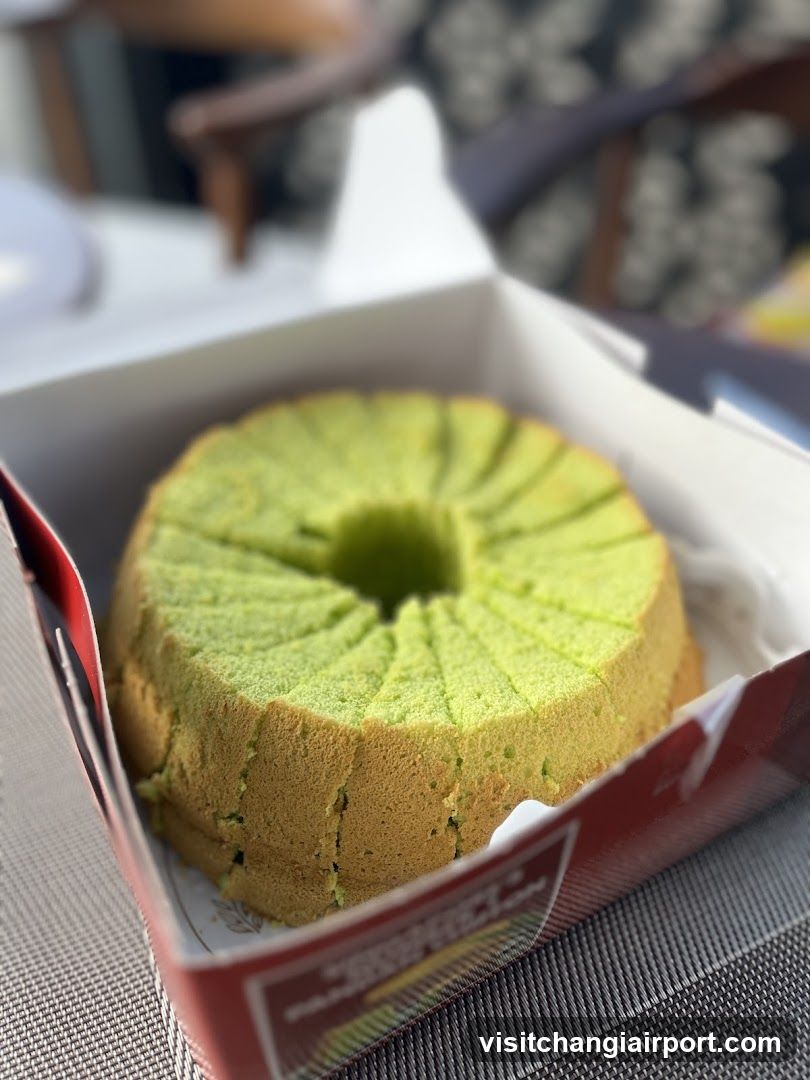 Green Sponge Cake in Box