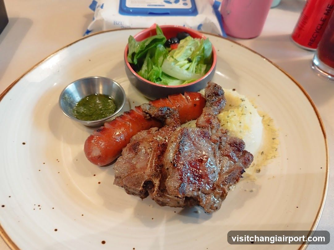 Grilled Meat and Salad Plate