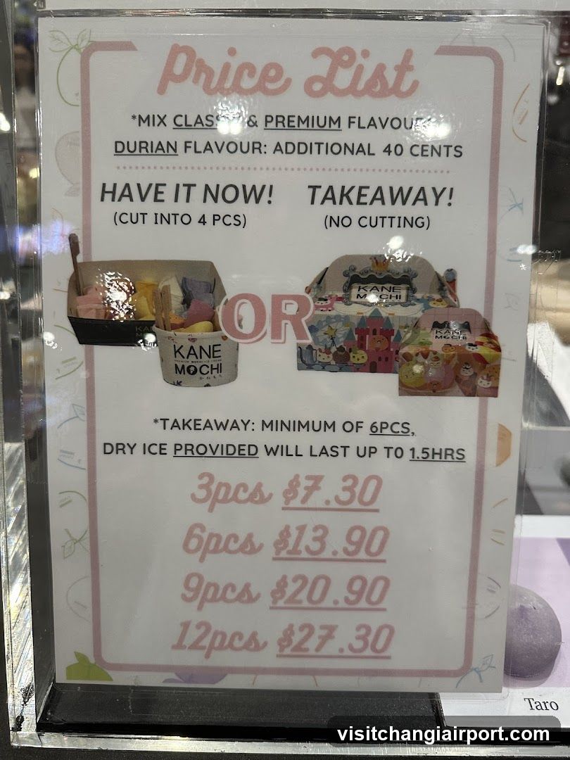 Kane Mochi Price List