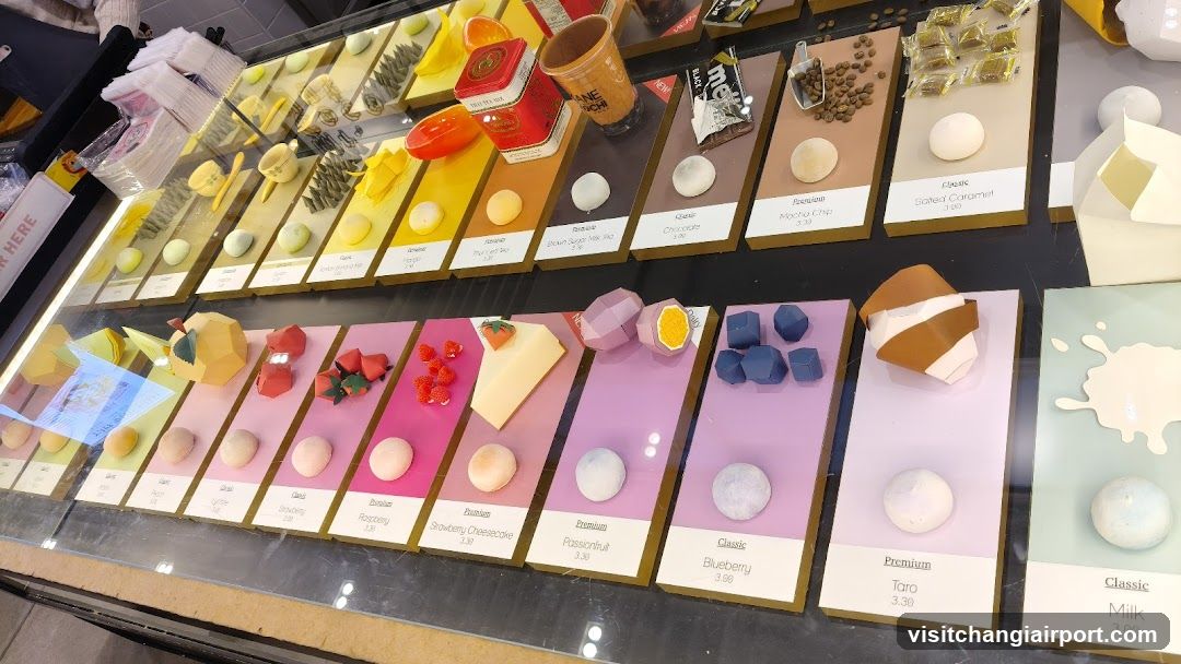 Ice Cream Flavors Display