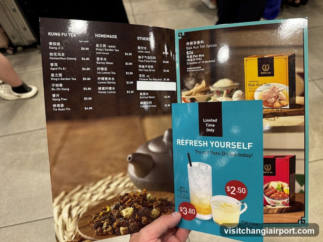 Tea Menu Display