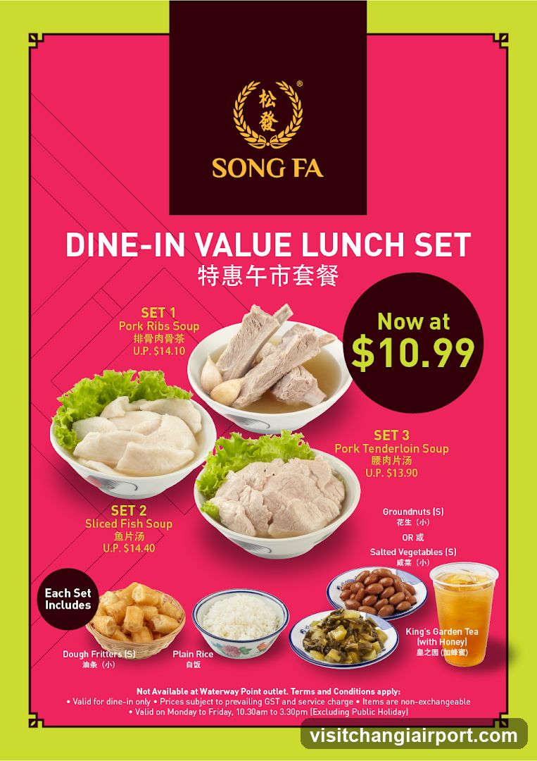 Song Fa Dine-In Value Lunch Set Flyer