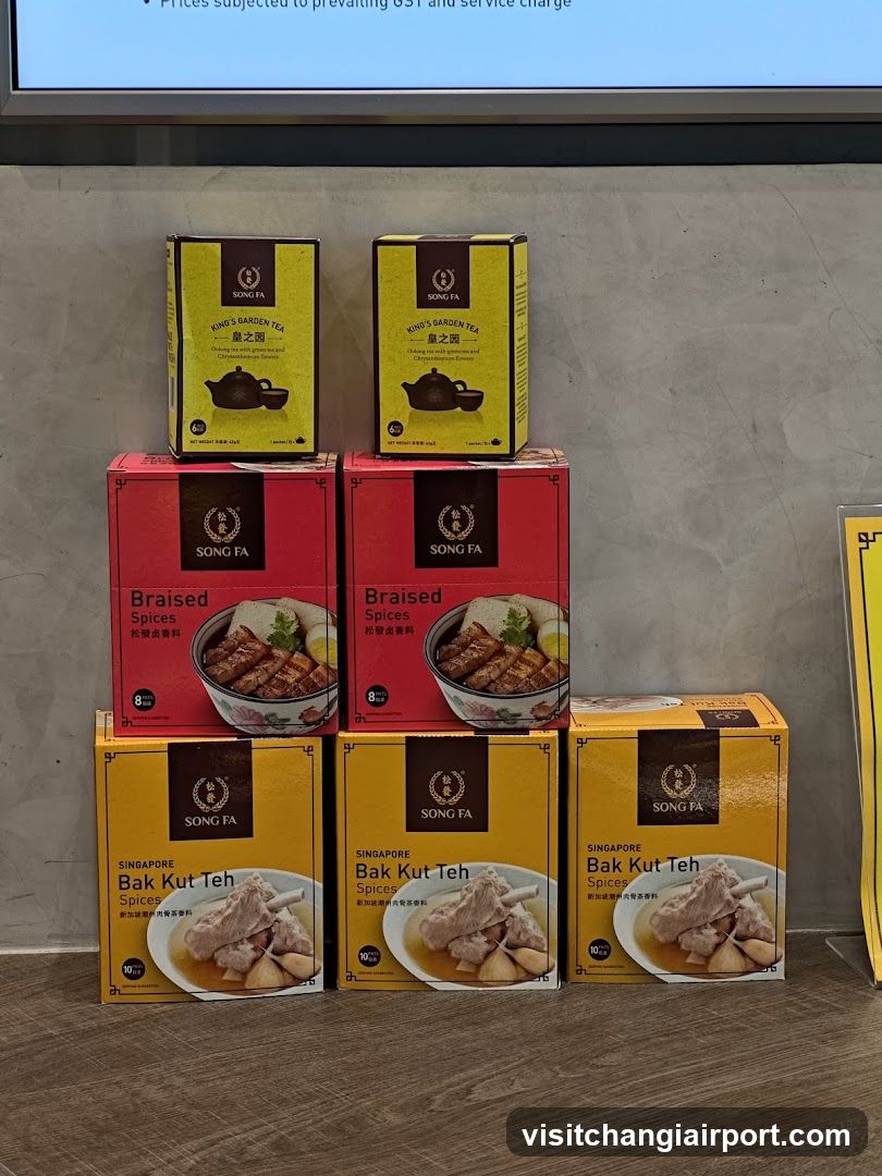 Song Fa Tea Products Display