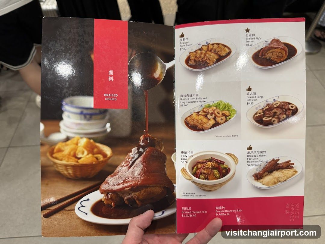 Braised Dishes Menu