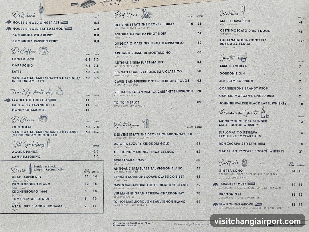 Brewery Menu