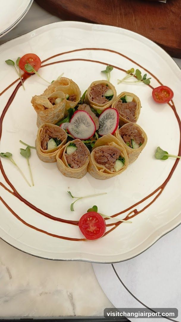 Beef and Cucumber Rolls with Radish Slices