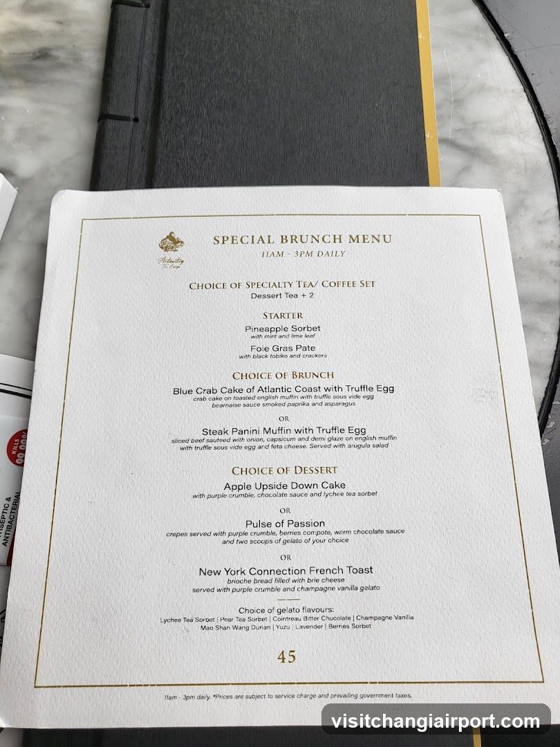 Special Brunch Menu