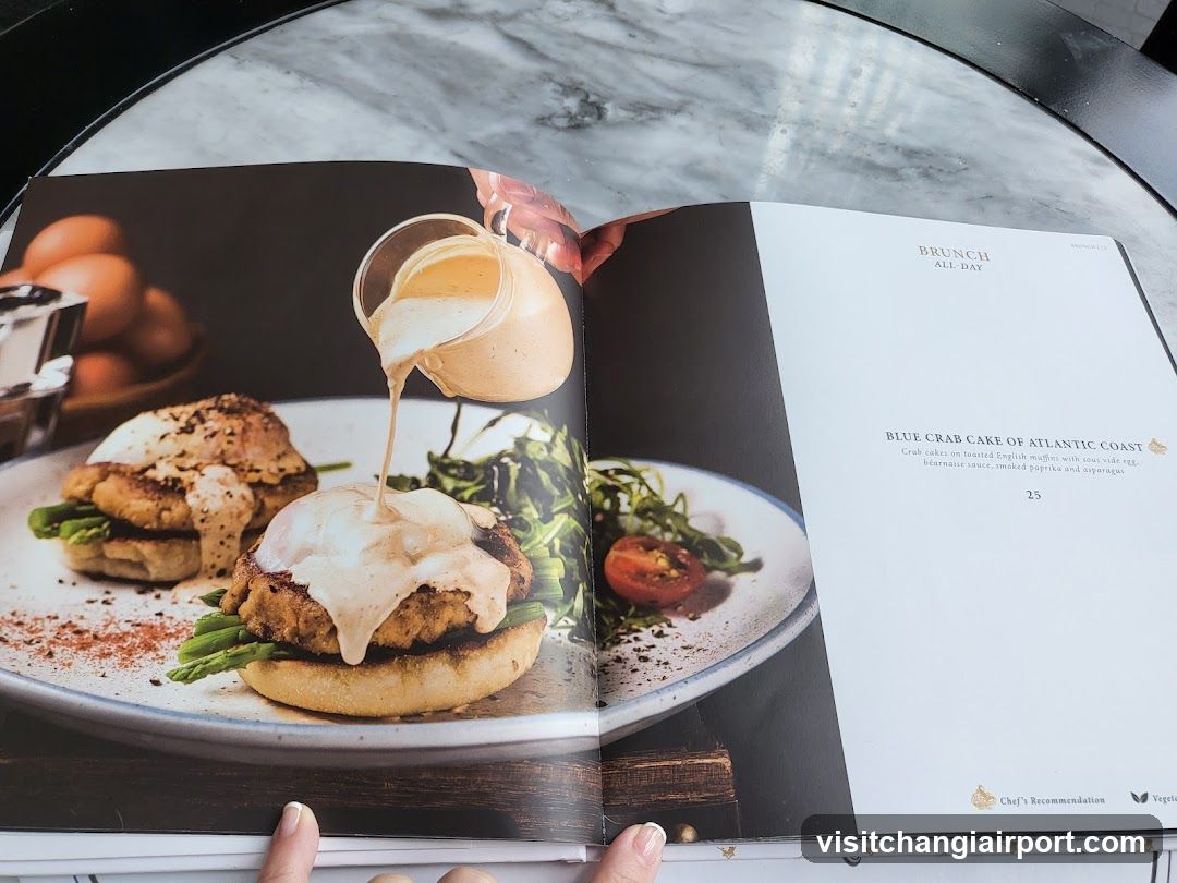 Book Page with Food Photography