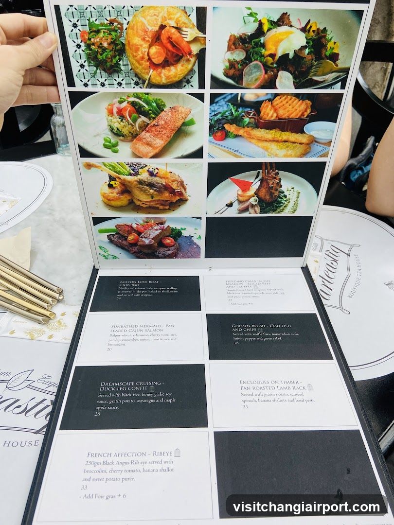 Restaurant Menu Display