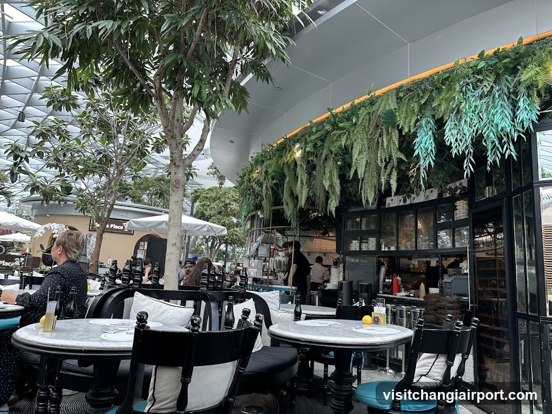 Indoor Dining Area with Greenery